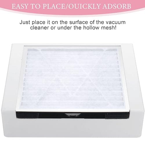 Grevosea 200 Sheets Nail Dust Collector Filter Paper Disposable Nail Dust Filters for Most of Nail Dust Collector Machine Nail Vacuum Dust Collector Nail Tech for Nail Salon Spa Home(White) thumbnail 6