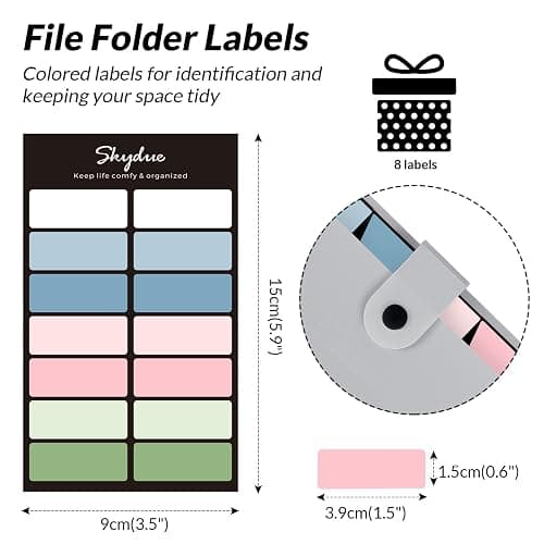 SKYDUE Accordion File Organizer, 8 Pockets Expanding File Folders, Portable Document Paper Organizer, Home College School Office Supplies, Letter Size Gray - Gray thumbnail 4