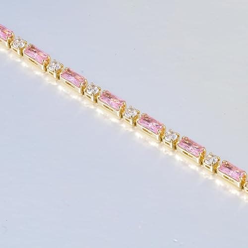 CiNily Adjustable Tennis Bracelets for Women Teen Cubic Zirconia Bracelet | 14K White Gold Plated, Rose Gold, Gold Plated, Hypoallergenic, Slider Bracelet Jewelry Gift thumbnail 6