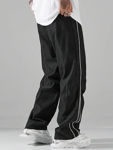 QJQ Men's Y2K Baggy Sweatpants Parachute Pants Wide Leg Vintage Track Pants Casual Streetwear thumbnail 2