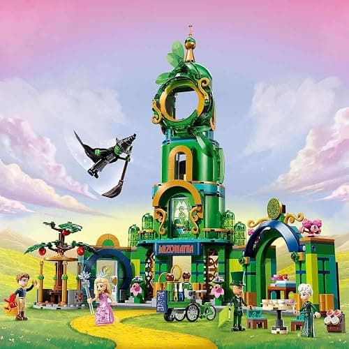 LEGO Wicked Welcome to Emerald City, Collectible Game for Girls and Children from 9 Years with Tower Toy to Build and 5 Movie Characters including Glinda and Elphaba, Gift Idea 75684 thumbnail 2