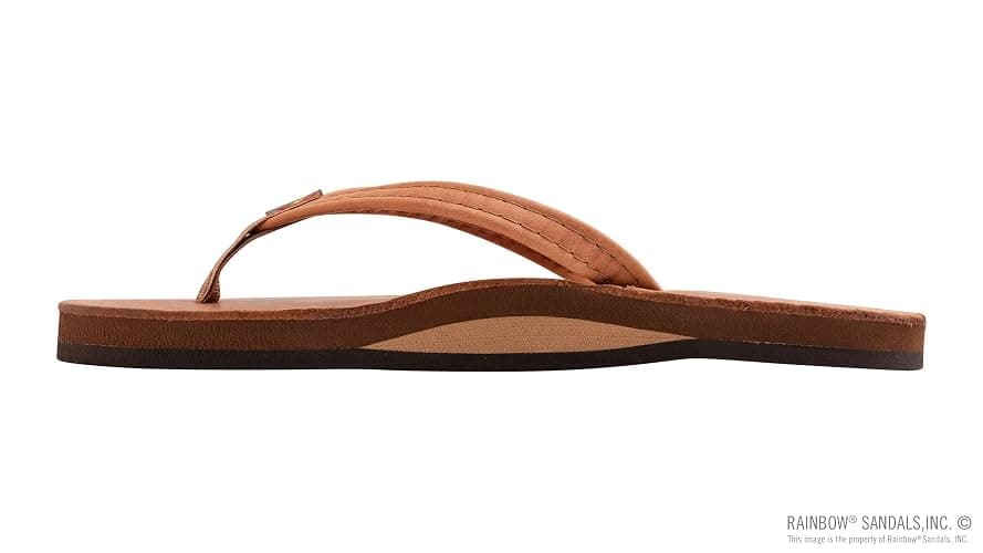 Rainbow Sandals Ladies Luxury Leather - Single Layer Arch Support With 1/2" Narrow Strap thumbnail 2
