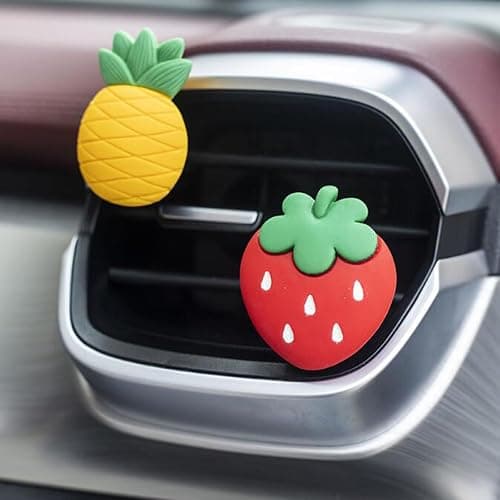 BlingSHD 2 Pcs Strawberries Car Air Vent Clips Perfume Clip Car Decorative Clip,Strawberries thumbnail 3