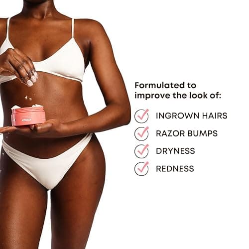 Bushbalm Ingrown Hair Exfoliating Scrub - Reduces Appearance of Ingrown Hairs and Razor Bumps, Soothes Skin and Post-Shave Redness - Watermelon Sugar, 236 ml thumbnail 8