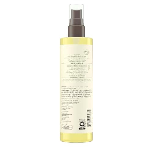 Aveeno Daily Moisturizing Body Oil Mist with Oat & Jojoba Oil for Dry Sensitive Skin, Nourishing Body Spray for Smoother Skin, Paraben-, Silicone- & Alcohol-Free, Twin Pack, 6.7 fl. oz, 2 Pack thumbnail 5