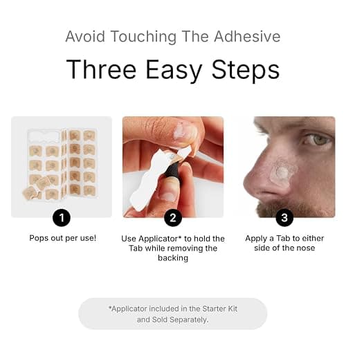 Intake Breathing Refill Tabs (30 Count) – Magnetic Nasal Strips for Sleeping – Snoring Solution – for Better Breathing, Sleep & Exercise, All-Night Comfort thumbnail 4