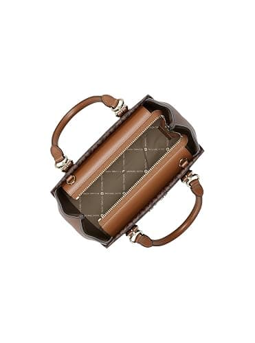 Michael Kors Marilyn Small Signature Logo Messenger Bag Brown PVC thumbnail 2
