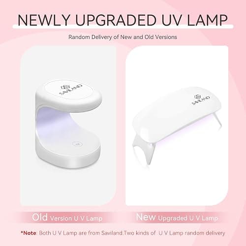 Saviland Acrylic Nail Kit with Drill – Nail Kit Acrylic Set for Nails Extension with Brush Gel Polish Builder Nail Gel Portable U V Light for Home DIY thumbnail 9