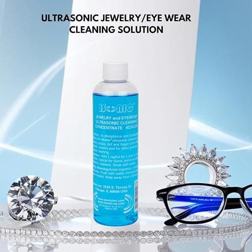 iSonic CSGJ01-8OZx1 Ultrasonic Jewelry/Eye Wear Cleaning Solution Concentrate,Blue thumbnail 3