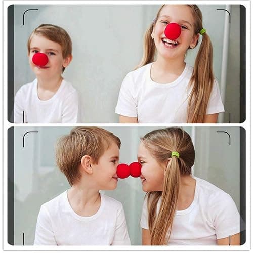 TIHOOD 50PCS Red Foam Clown Noses Novelty Foam Clown Noses for Halloween Christmas Costume Party thumbnail 5