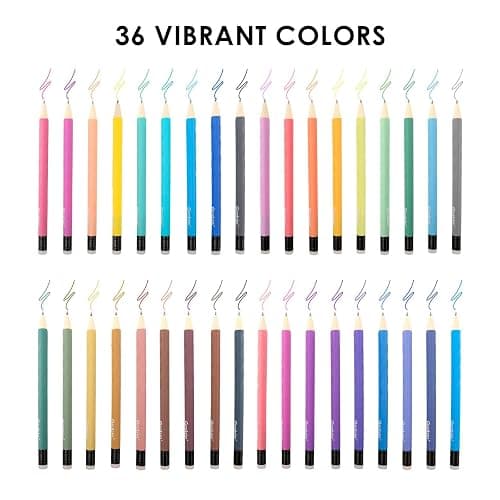 Grabie Erasable Gel Pens, 36 Colors Erasable Pens, Make Mistakes Disappear Colored Pens, Assorted Color Inks for Drawing Writing Planner,Gel Pens for Coloring - 36 thumbnail 3