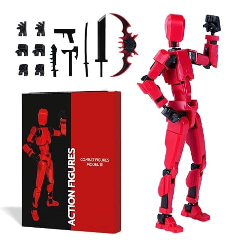 Rolling Art Action Figure Set, Model 13 Action Figure Multi-Jointed Movable,Gift Box Packaging, a Great for Loved Ones and Friends. - Image 1
