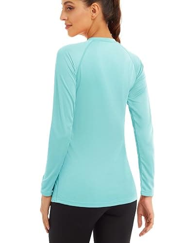 MAGCOMSEN Women's Long Sleeve Shirts UPF 50+ Sun Protection Shirts for Hiking Fishing Workout Rash Guard thumbnail 2