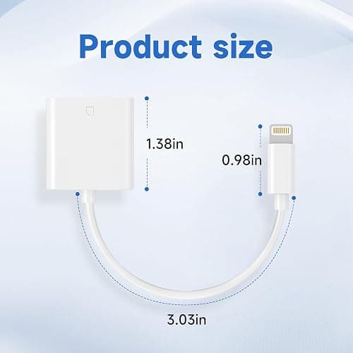 (Apple MFi Certified) Lightning to SD Card Camera Reader for iPhone,Trail Camera Viewer SD Memory Card Reader Adapter Compatible with iPhone 14/13/12/11/XS/XR/X/8/7/iPad,Plug and Play thumbnail 9