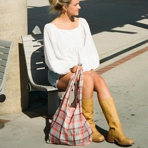 Thread Wallets Market Tote - Reusable Bag for Farmers Markets and Shopping, Foldable for Easy Storage thumbnail 3
