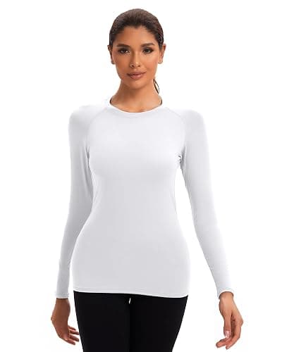 NebuKinex 5 Pack Women's Compression Shirt Long Sleeve Workout Tops Athletic Baselayer Quick Dry Gym Yoga Running T-Shirt thumbnail 2
