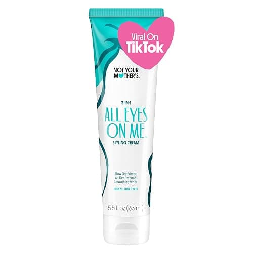 Not Your Mother's All Eyes On Me 3-in-1 Hair Styling Cream, 5.5 oz | Styling Cream with UV Protection and up to 450 Degree Heat Protection - For All Hair Types - Berry Vanilla Scent - Image 1