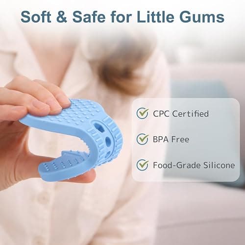 Baby Tool Teether Set, 4 Pack Silicone Textured Teething Toys for Boys 3–12 Months, Wrench Screwdriver Hammer Axe Chew Toys for Teething Relief, Newborn Infant & Toddler Baby Stuff thumbnail 7