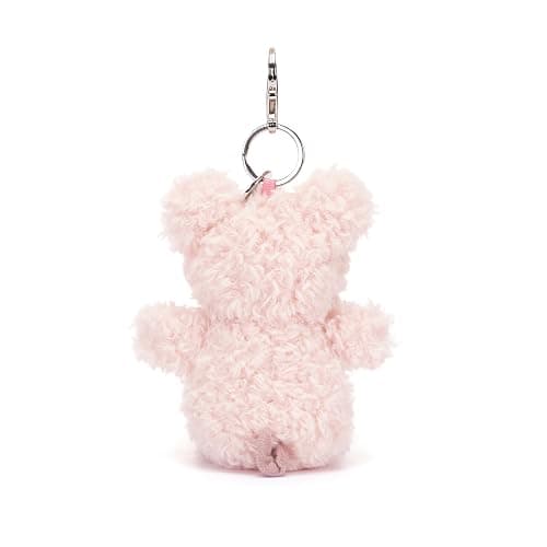 Jellycat Little Pig Bag Charm, 4 inches - Farmyard Plush Keychain - Great Gift Idea thumbnail 3