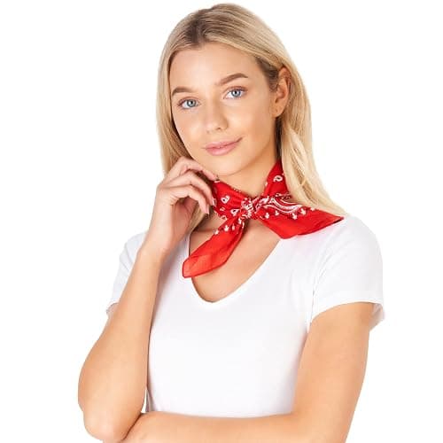 Premium Cotton Bandana for Men & Women - Paisley Neck Scarf Headband | Versatile Sports Headwear for Cycling, Hiking, Walking and Running, Wear as a Face Cover or Stylish Hair Bandana thumbnail 8