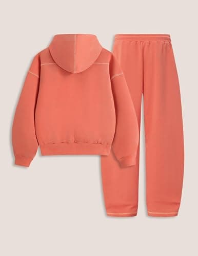 Aelfric Eden Cloud Boxy 2 Piece Fall Lounge Sets for Women Men Zip Up Hoodie Oversized Casual Sweatsuits thumbnail 2