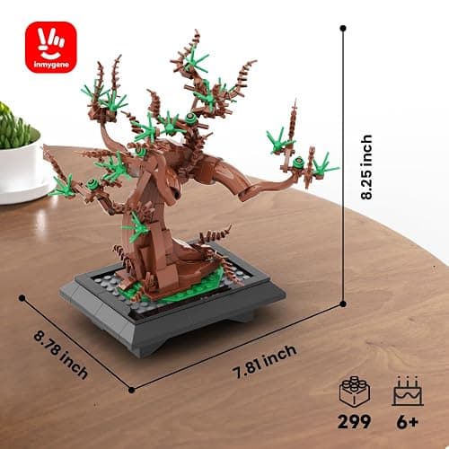Willow Tree Bonsai Building Set, A Display Stand for Lego Harry Potter Ford Anglia 76424, Magical Tree with Mini Car for Adults and Kids, Versatile Toy Building Set for Home Decor thumbnail 3