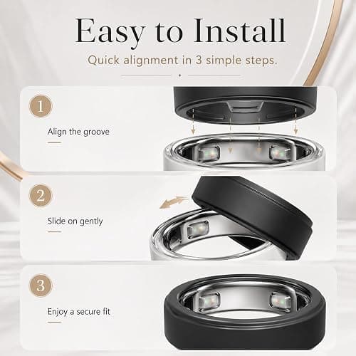 2 Pack Ring Cover for Oura Ring 5, Anti-Scratch Silicone Protector Cover Case for Oura Ring Gen 5 thumbnail 5