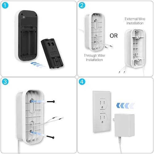 myQ Smart Garage Door Video Keypad Wired Power Adapter Kit-Works with Chamberlain, LiftMaster and Craftsman openers, White thumbnail 3