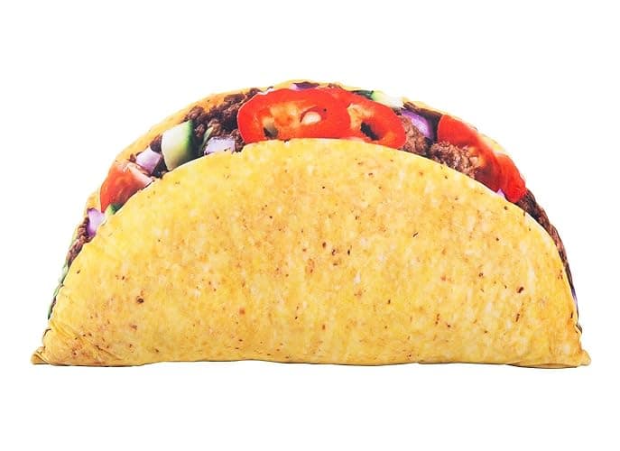 ZIGFRUIT Taco Plush Pillow Mexican Food Funny 3D Giant Food Plush Stuffed Pillow Novelty Throw Cushion Stuffed Animal Toy 23" - Image 1