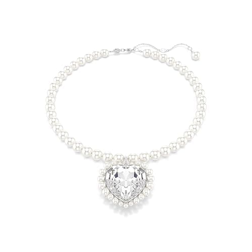 Swarovski Ariana Grande Collection, Clear Crystal & Pearls, Rhodium Finish, Necklaces, Earrings and Bracelets - Image 1