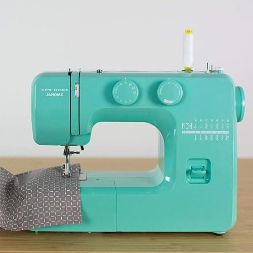 Janome Arctic Crystal Easy-to-Use Sewing Machine with Interior Metal Frame, Bobbin Diagram, Tutorial Videos, Made with Beginners in Mind for Garments, Patchwork, Light Quilting thumbnail 2