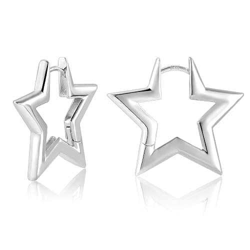 ALEXCRAFT Creolen Gold Silber Klein Ohrringe silber 925 Geschenk für Frauen Freundin Mama Mädchen - Image 1