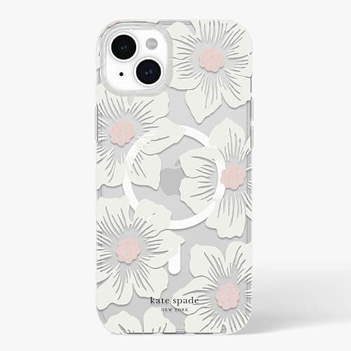 kate spade new york iPhone 15 Plus Case, Compatible with MagSafe - Hollyhock Cream - Hollyhock Cream thumbnail 7