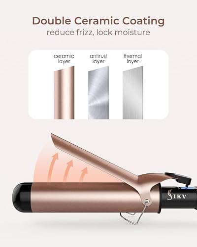 1 3/4 Inch Extra Long Barrel Curling Iron, 1.75 Large Barrel for Long Hair Ceramic Tourmaline thumbnail 4
