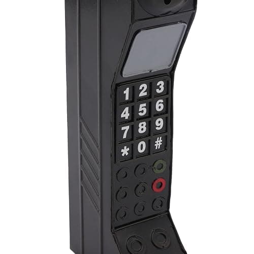 Lwuey Retro Brick Cell Phone Ornament, 90s Phone Prop, Black | Iron Brick Cellphone Model for Photography, Movie Scenes, Home or Desktop Decoration thumbnail 8