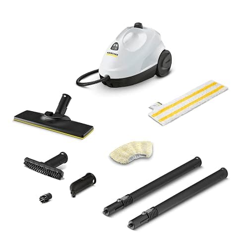 Kärcher Nettoyeur Vapeur SC 2 EasyFix Blanc, Pression Vapeur : 3,2bar, Temps Préchauffage : 6,5min, Puissance : 1500W, Surface : 75m², Réservoir : 1l, Set de Nettoyage de Sol EasyFix & Buses - Image 1