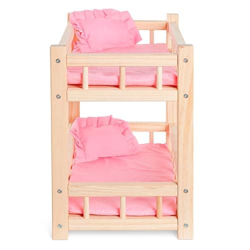 Wooden Doll Bunk Bed For Up To 14" Dolls - Great gift, perfect doll accessory thumbnail 5