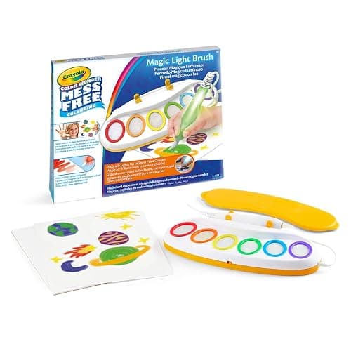 CRAYOLA Color Wonder Magic Light Brush, Pinceau Magique pour peindre sans taches, idée cadeau pour les enfants à partir de 3 ans, version internationale, 75-7131 - Image 1