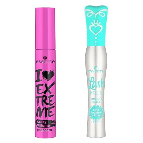 essence I Love Extreme Volume Mascara Crazy Volume & Lash Princess Mascara Primer Bundle - Image 1