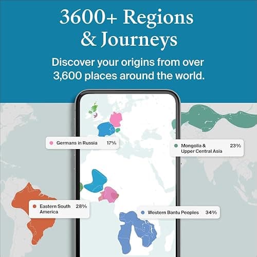 AncestryDNA + Traits Genetic Test Kit: Personalized Genetic Traits, DNA Ethnicity Test, Origins & Ethnicities, Complete DNA Test, Ancestry Reports thumbnail 3