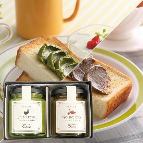 Chikiriya Premium Japanese Milk Jam Gift Box, Uji Matcha and Hojicha, 110g Each, Made with Hokkaido Milk thumbnail 6