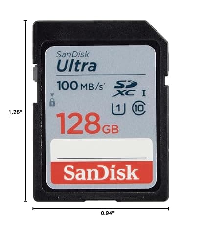 SanDisk 128GB Ultra SDXC UHS-I Memory Card - 100MB/s, C10, U1, Full HD, SD Card - SDSDUNR-128G-GN6IN thumbnail 5