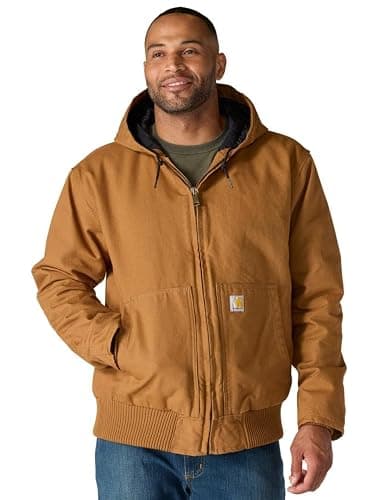 Carhartt Men's Loose Fit Washed Duck Insulated Active Jacket - Image 1