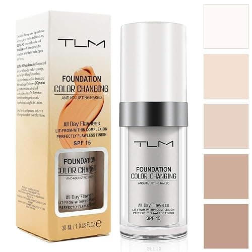 YEUGSCKA Color Changing Foundation, 2 Pack, Liquid, Moisturizing, Sunscreen, 30ml thumbnail 5