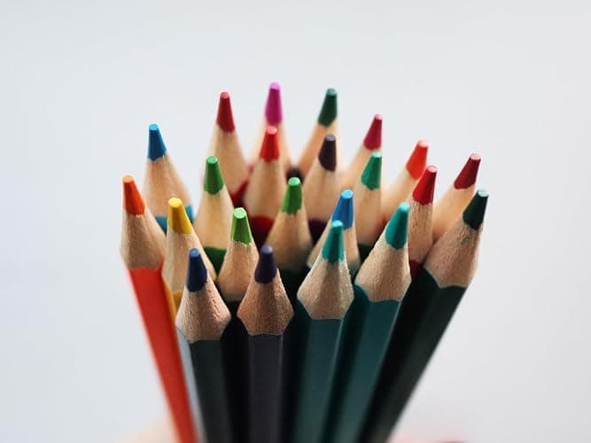 SKKSTATIONERY 50Pcs Colored Pencils, 50 Vibrant Colors | Drawing Pencils for Sketch, Arts, Coloring Books, Back to school thumbnail 4