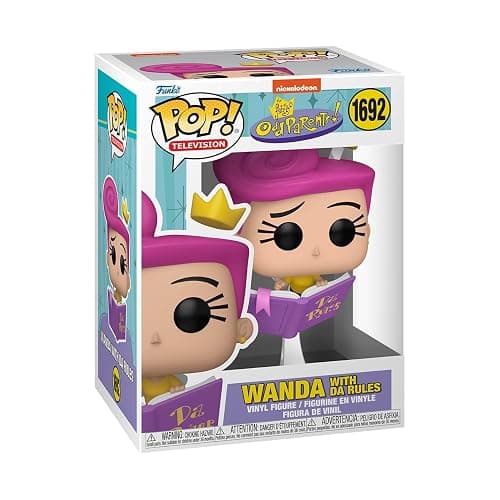 Funko POP! TV: Fairly Odd Parents - Wanda with Da Rules | Official Merch - Collectable Vinyl Figurine for Shelf Display - Birthday Gift Idea for Fans and Collectors - Image 1