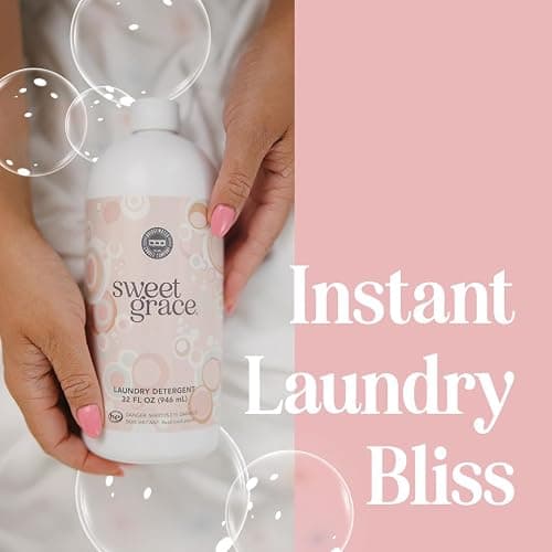 Bridgewater Candle Sweet Grace 32 oz Laundry Detergent Liquid | Highly Scented Luxury Laundry Experience | Deep Cleaning and Powerfully Fragranced thumbnail 2