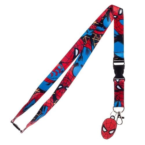 Bioworld Spider-Man Wall Crawler 22" Lanyard With ID Sleeve - Image 1