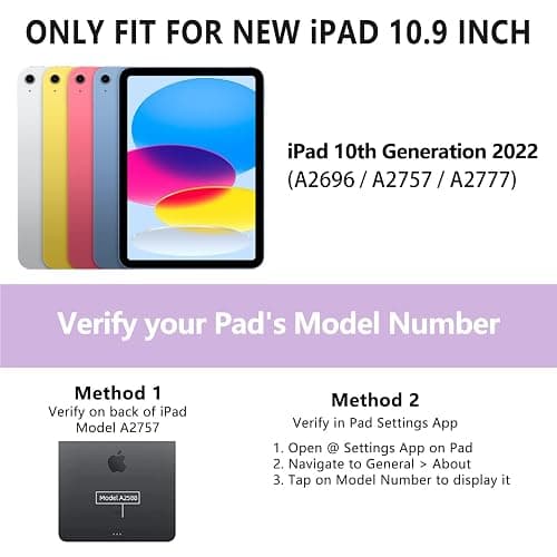 CC Store for iPad (A16) 11th 10th Generation Case with Keyboard - 7 Color Backlit 360° Swivel Multi-Touch Track Pencil Holde for iPad 11-inch A16 2025 10th Gen 10.9 Inch 2022 (Light Purple) thumbnail 2