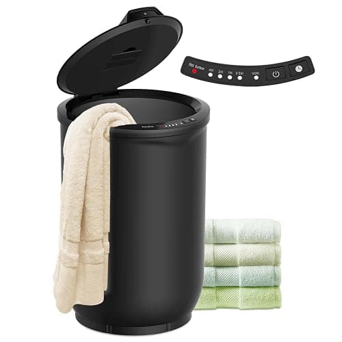 Trydow Ultra Large Capacity Towel Warmer Bucket, Rapid Heating with Timer, One-Button Control, Safety Lock, Perfect for Home and Spa, Black - Image 1